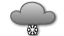 cielo molto nuvoloso o coperto con neve debole
