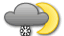 nubi irregolari con rovesci di neve