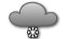 cielo molto nuvoloso o coperto con neve debole