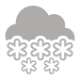 Coperto con neve forte